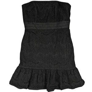 White House Black Market Dress Womens 8 Black Gothic Glamour Dark‎ Romance